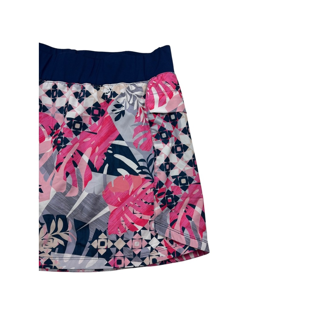 Reel Legends Women's PL Petite Large Athletic Skort Tropical‎ Golf Tennis Skirt - Picture 4 of 16